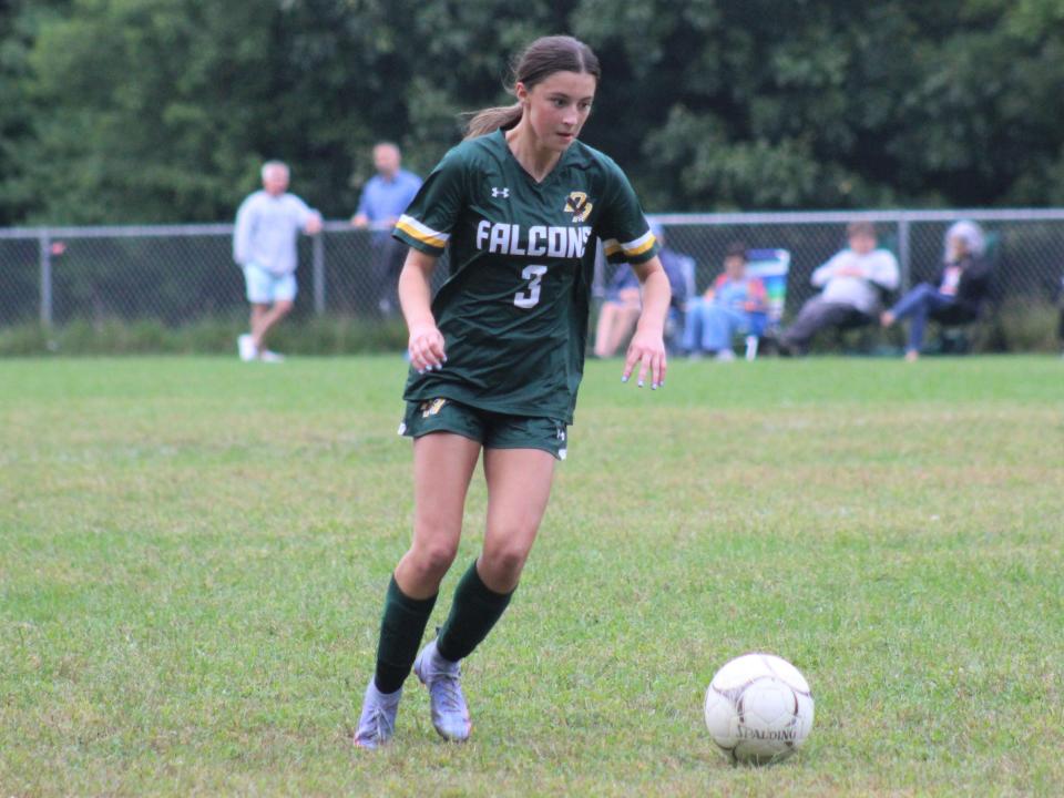 Dighton-Rehoboth's Ella Slater, as pictured during a soccer game.