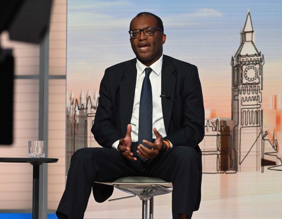 Confidence in the pound waned after Chancellor Kwasi Kwarteng announced his ‘growth plan’ on Friday (Jeff Overs/PA) (PA Media)