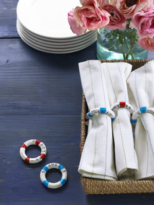 Playful Lifesaver Napkin Rings