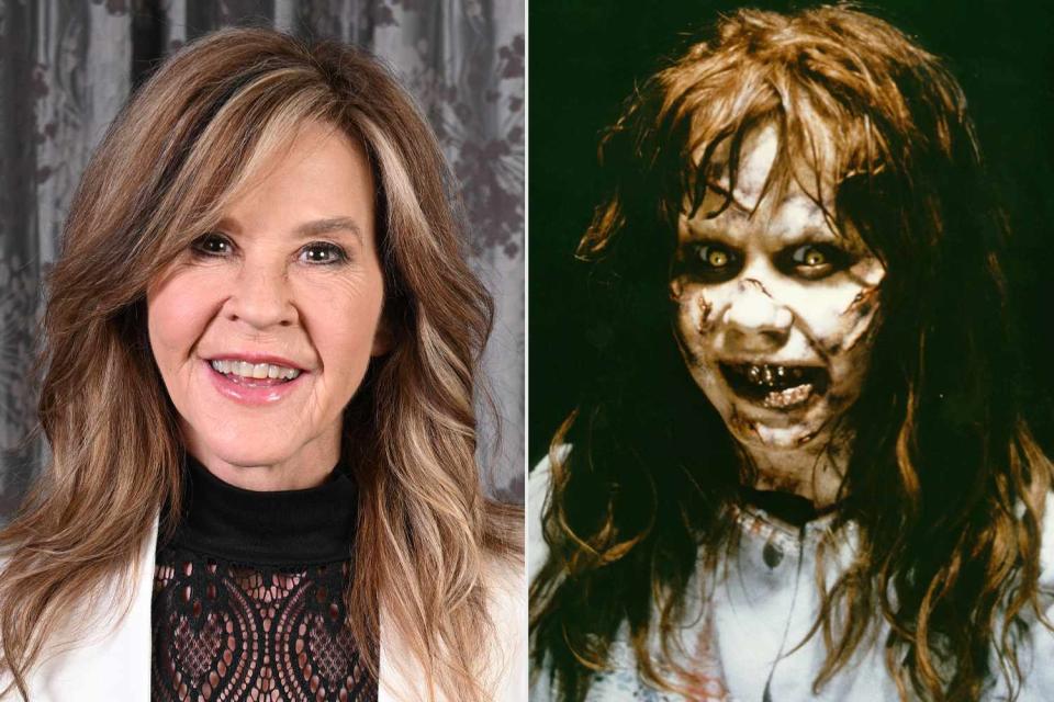 <p>Jody Cortes/Getty; Warner Bros. Pictures/Sunset Boulevard/Corbis via Getty</p> Linda Blair in 2022 and her in The Exorcist.