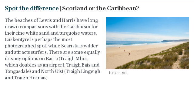 Spot the difference | Scotland or the Caribbean?