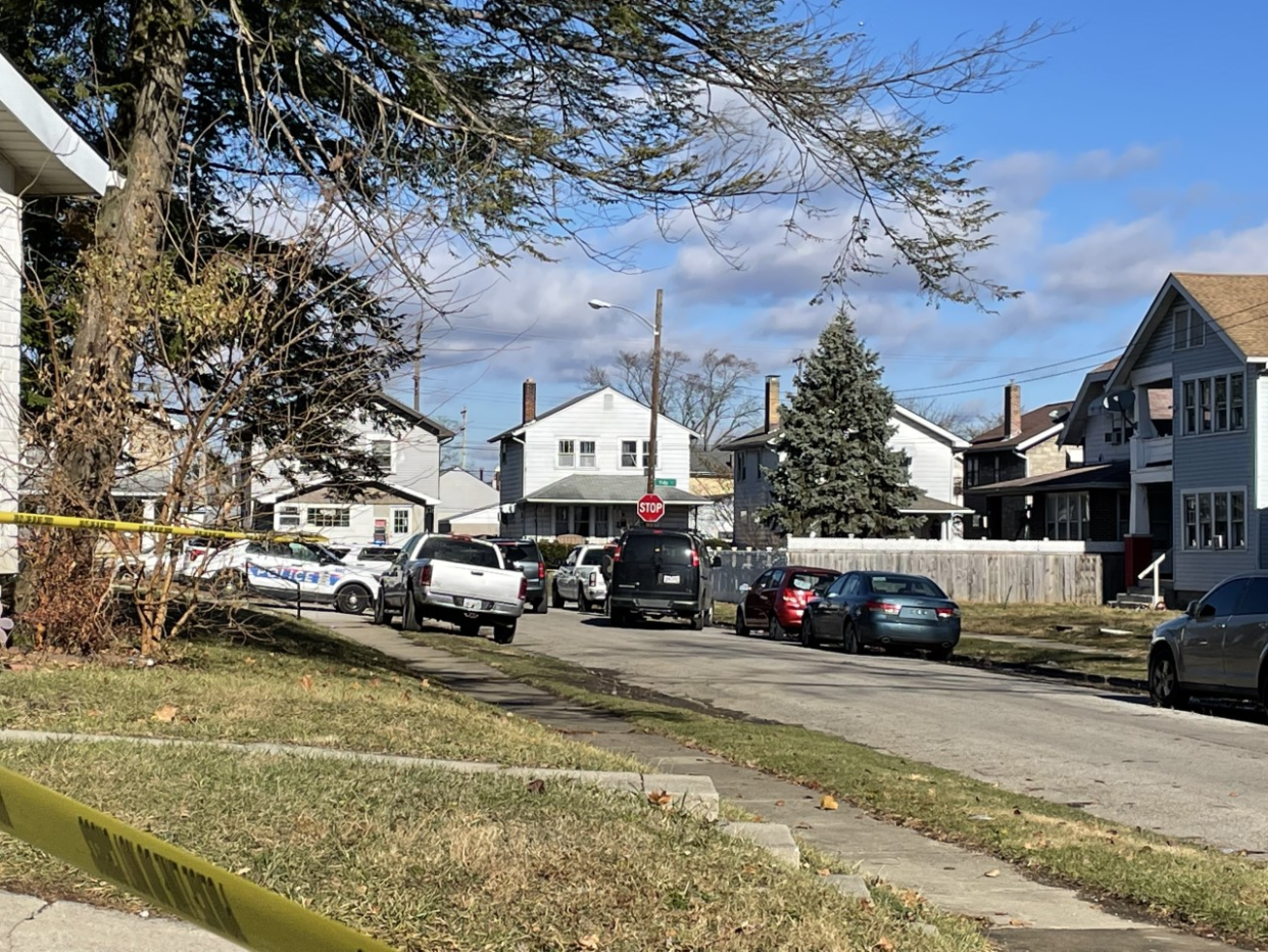 The scene Wednesday morning near the corner of Vida Place and Racine Avenue. A shooting involving an FBI agent was being investigated on the 500 block of Racine Avenue in the city's Hilltop neighborhood Wednesday morning.