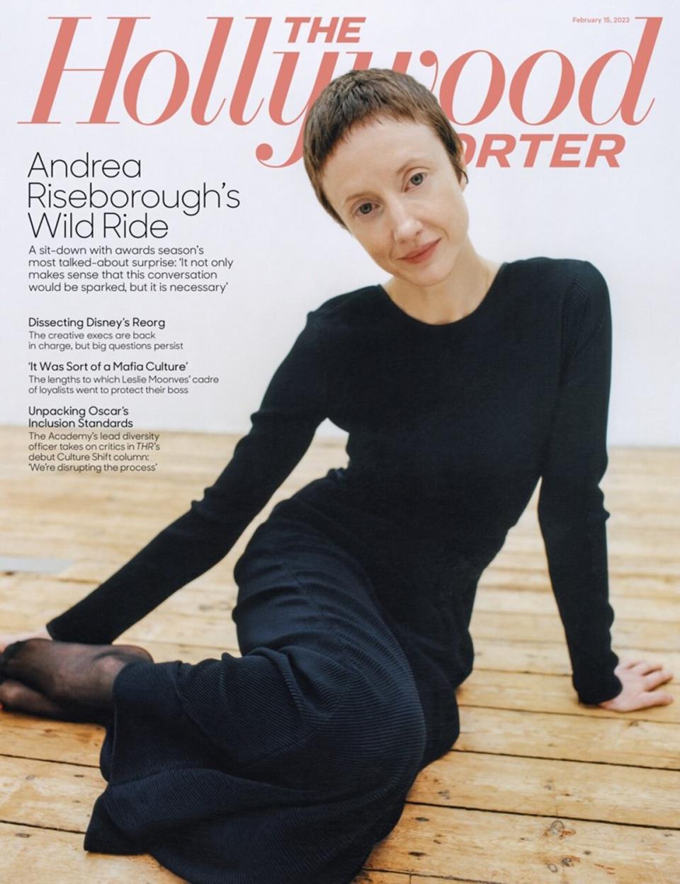 Andrea Riseborough Hollywood Reporter