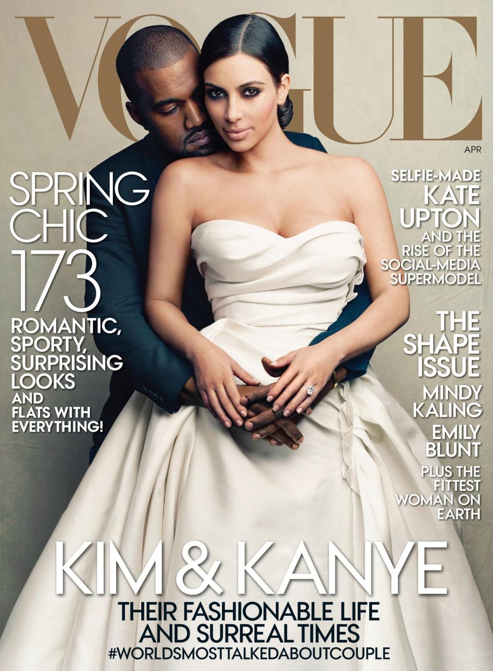 The pair's nuptials became the cover image of society bible Vogue - AP/Annie Leibovitz