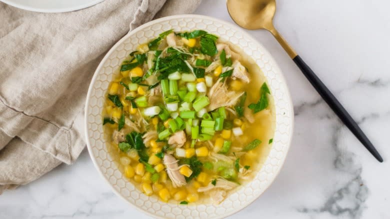 Chicken corn soup