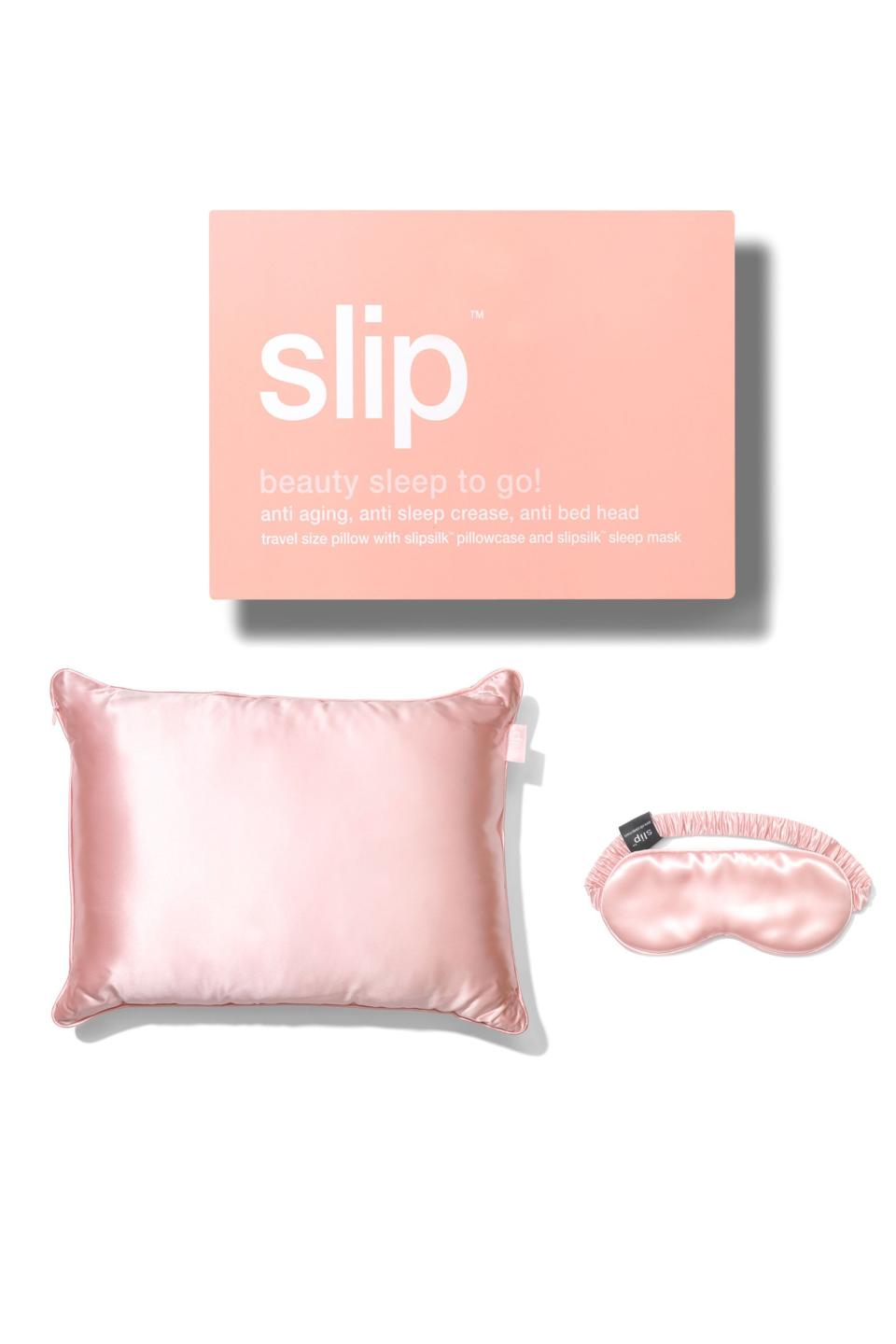 Pure Silk Pillow and Mask Travel Set