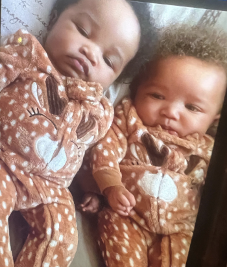 Kyair and Kason Thomass were abducted on Monday night. Kyair (left) was located safe at the Dayton airport on Tuesday (Ohio Amber Plan)