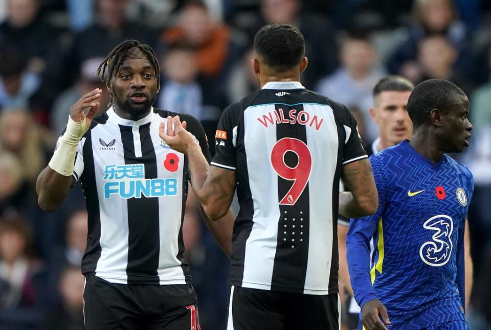 The relationship between Allan Saint-Maximin (left) and Callum Wilson could prove crucial in Newcastle’s battle for Premier League survival (Owen Humphreys/PA) (PA Wire)
