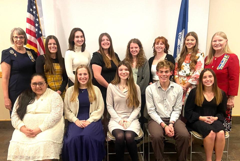 A dozen high school seniors were chosen for their school’s 2023-24 DAR Good Citizen Award in November.