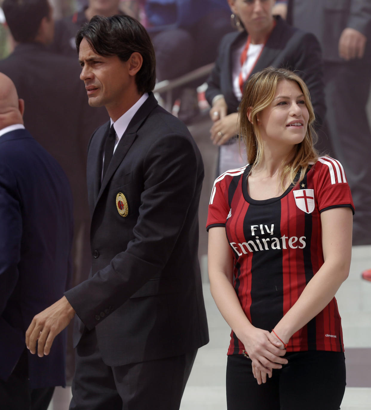 Barbara Berlusconi y Filippo Inzaghi han solicitado a sus abogados que acudan a las vías legales contra todo órgano de información que publique la noticia de una supuesta relación entre ellos.. (AP Photo/Luca Bruno)