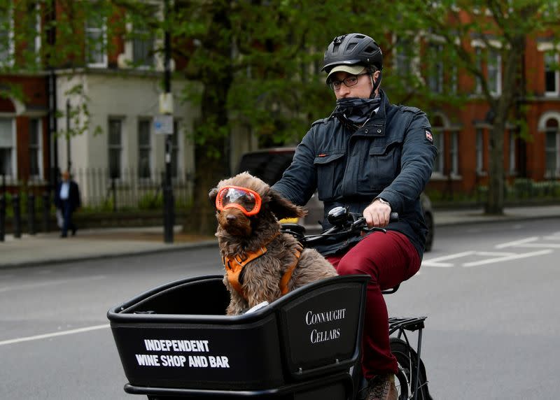 FILE PHOTO: Outbreak of the coronavirus disease (COVID-19) in London