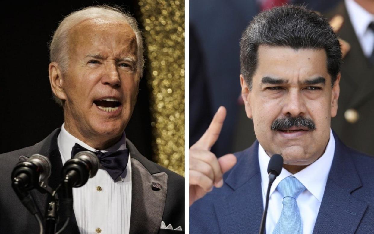 Joe Biden US president Nicolas Maduro Venezuela president - Samuel Corum/Bloomberg/Reuters/Manaure Quintero/File Photo