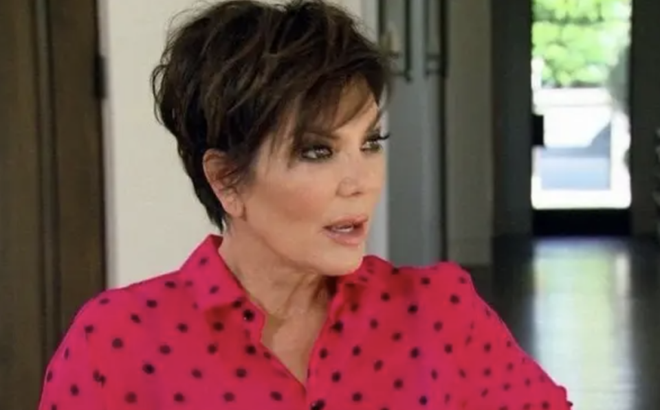 Kris Jenner looking shocked in a scene from "KUWTK"