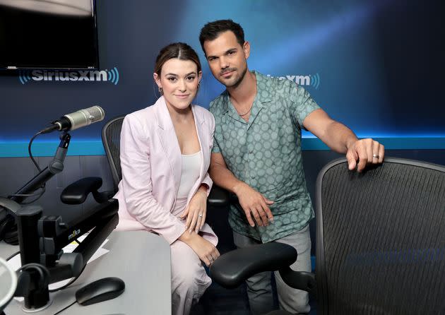 Tay Dome Lautner (left) and Taylor Lautner co-host 