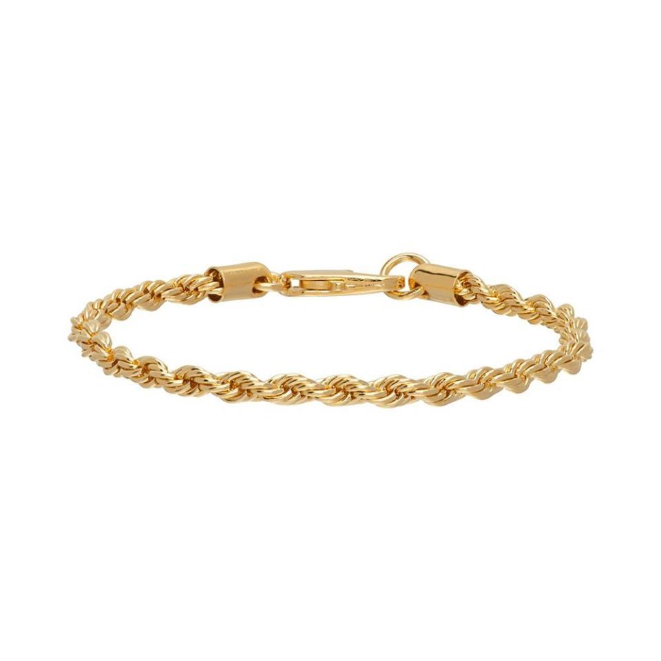 15) Gold Rope Chain Bracelet