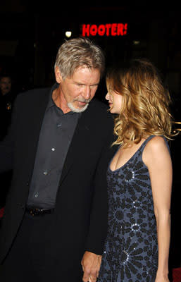 Harrison Ford and Calista Flockhart at the LA premiere of Warner Bros. Pictures' Firewall