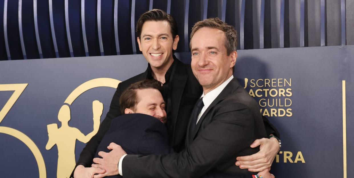 succession's kieran culkin, nicholas braun and matthew macfadyen sag awards