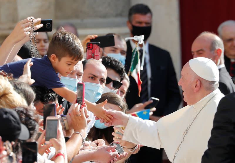 Pope Francis holds weekly audience