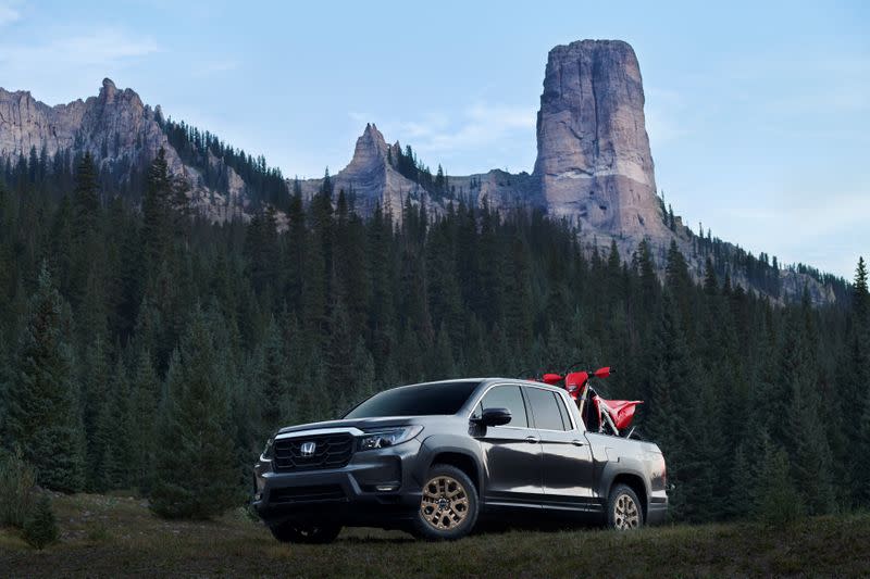 An undated handout photo shows the 2021 Honda Ridgeline