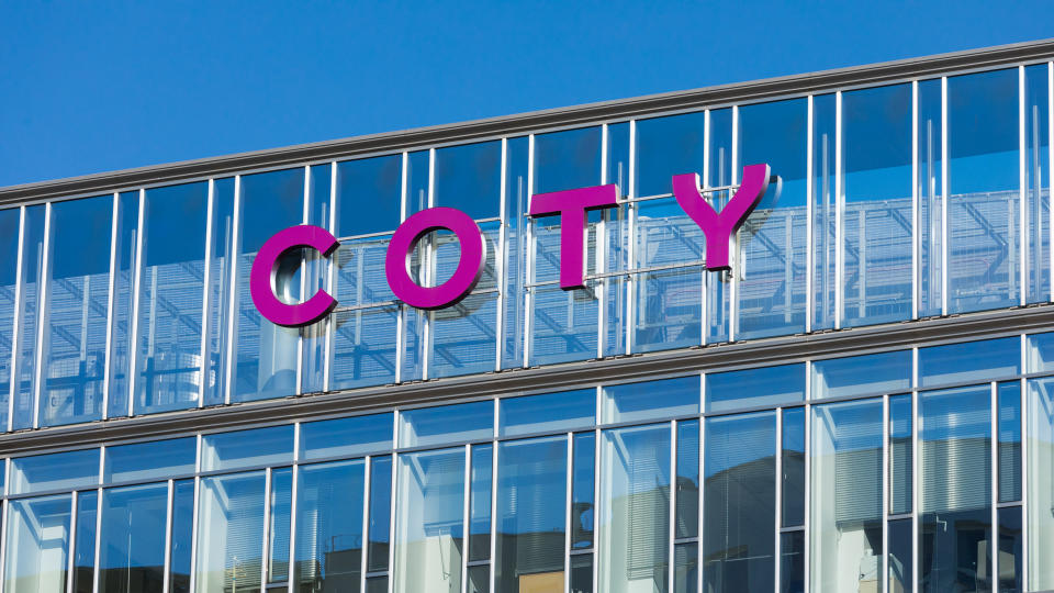 Warsaw, Poland - October, 2019: Coty logotype on the top of office building.