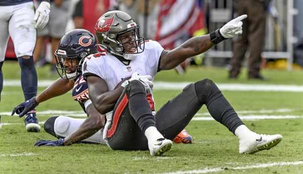 Wide receiver Chris Godwin (R) and the Tampa Bay Buccaneers will host the Jacksonville Jaguars on Sunday in Tampa, Fla. File Photo by Steve Nesius/UPI