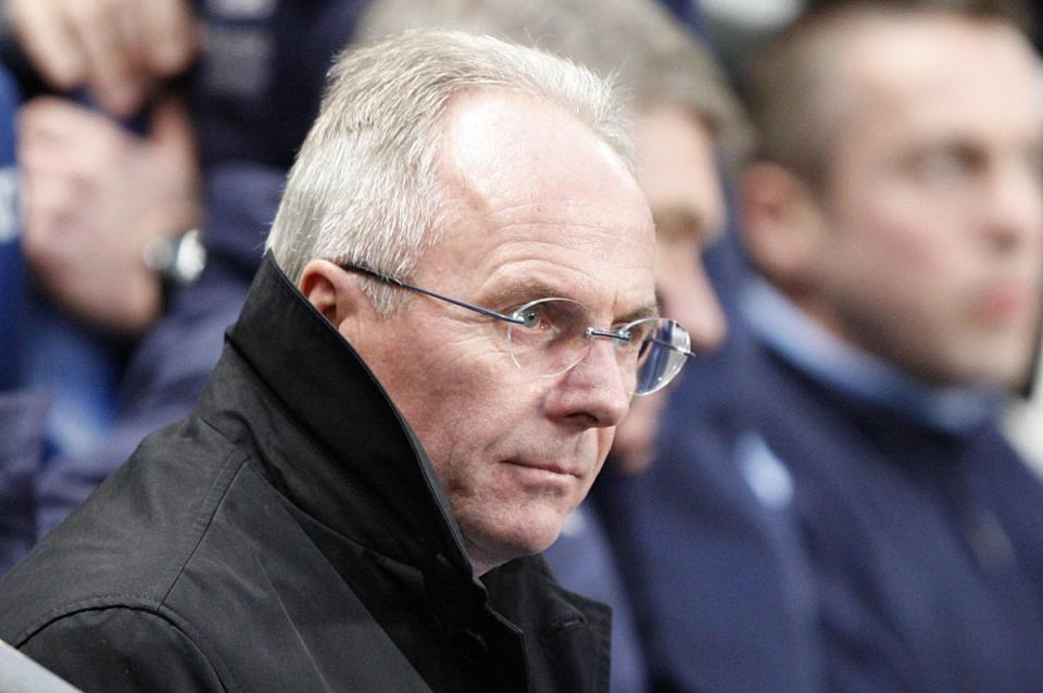Sven-Goran Eriksson was in charge of Manchester City for just one season (Dave Thompson/PA) (PA Archive)
