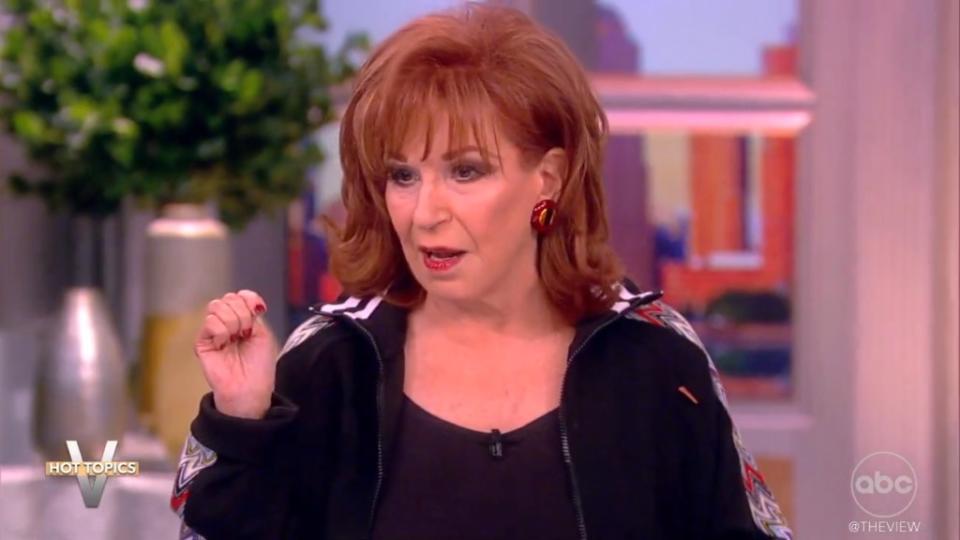 “When you go around shouting your love from the rooftops, it gets tricky when things don’t go well,” said Joy Behar. ABC