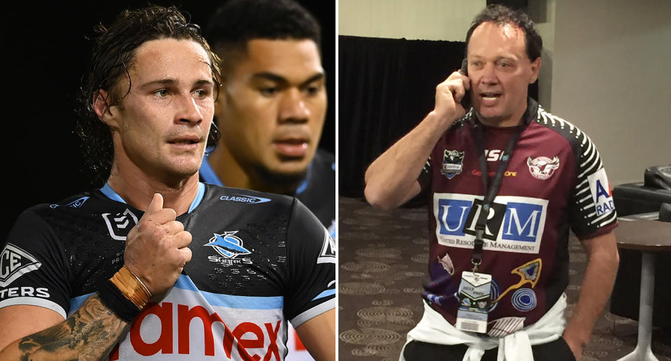 NRL fan Danny Angelo contacted the Daily Telegraph's Dean Ritchie to inform him of the referee blunder that dudded the Sharks against the Titans. Pic: Getty/Supplied