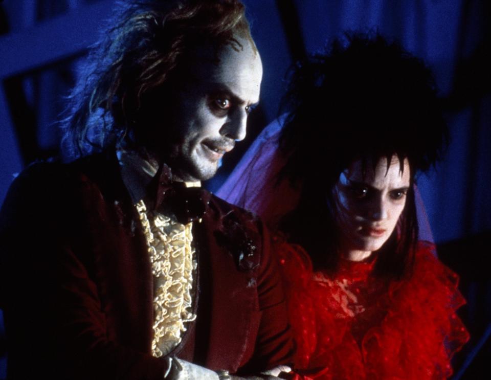 Michael Keaton and Winona Ryder in Beetlejuice