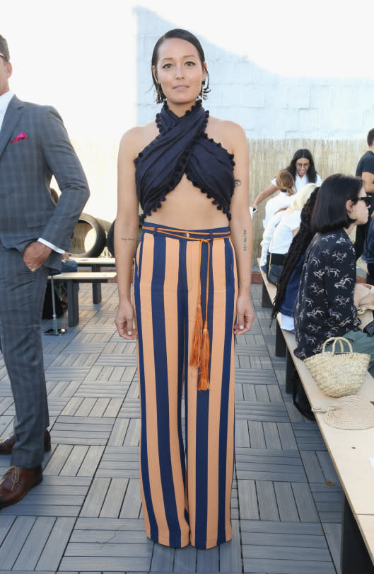 Rachael Wang at Sophie Theallet’s show at New York Fashion Week 2015. (Photo: BFA)