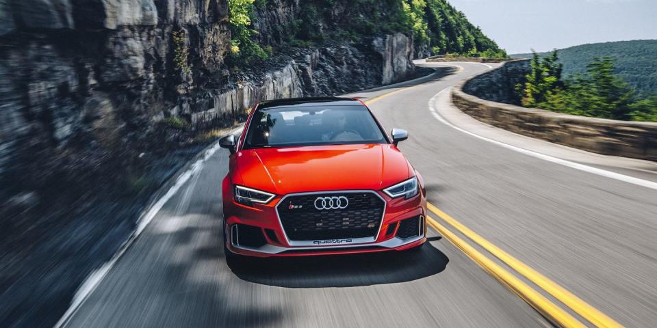 <p>Picking the right options on <a href="https://www.roadandtrack.com/new-cars/road-tests/a12469416/audi-rs3-road-and-track-test/" rel="nofollow noopener" target="_blank" data-ylk="slk:the RS 3;elm:context_link;itc:0;sec:content-canvas" class="link ">the RS 3</a> can mean the difference between obvious boy-racer looks and a classic sleeper. Steer clear of red or blue paint, and skip the black optic package and RS sport exhaust system. Make sure to check the Dynamic Plus package, though; that gets you a higher top speed, a sportier suspension, and front carbon ceramic brakes. <a href="https://www.ebay.com/itm/2018-Audi-RS-3-Sedan-4D/264767431485?hash=item3da55e633d:g:Gs4AAOSwxdVetaxC" rel="nofollow noopener" target="_blank" data-ylk="slk:This one;elm:context_link;itc:0;sec:content-canvas" class="link ">This one</a> is listed for under $49,000 right now. </p>