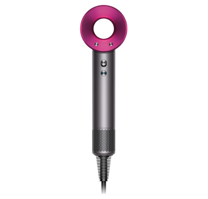 Dyson Supersonic Hair Dryer - Iron/Fuchsia. Image via Best Buy Canada.