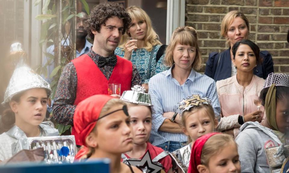 Anna Maxwell Martin (right, center) Julia in Motherland.