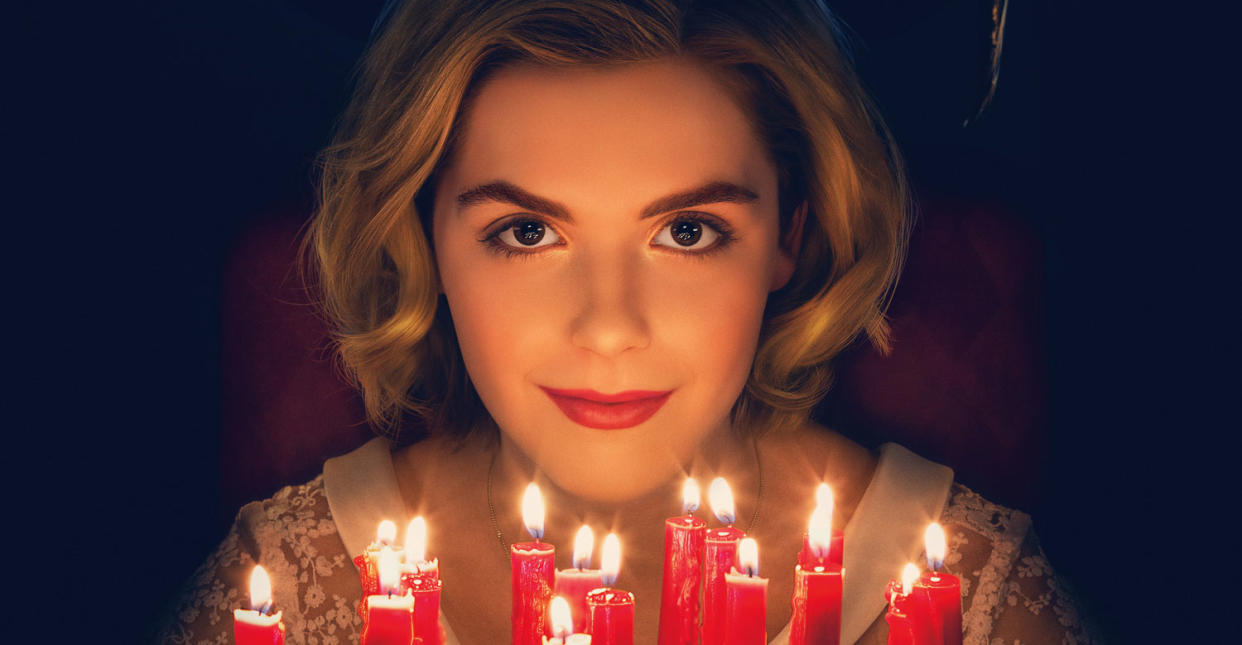 Netflix released this first look at Chilling Adventures of Sabrina (Netflix).