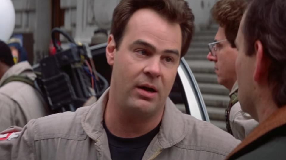 Dan Aykroyd in Ghostbusters 2 talking to Bill Murray.