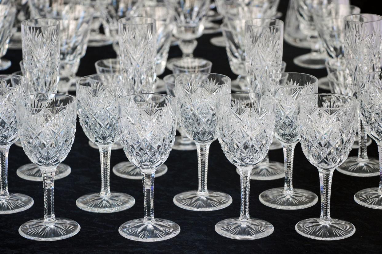 crystal wine glasses