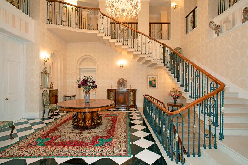 entrance hall with large staircase