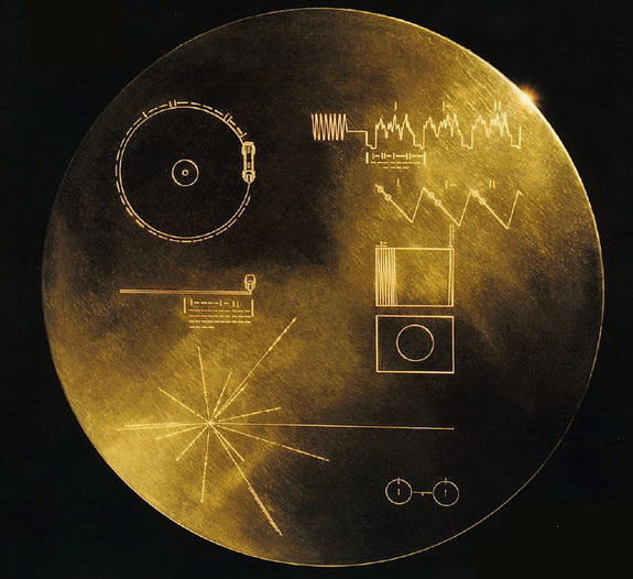 The Golden Record carried a message from Earth on board NASA's Voyager 1 and Voyager 2 missions.