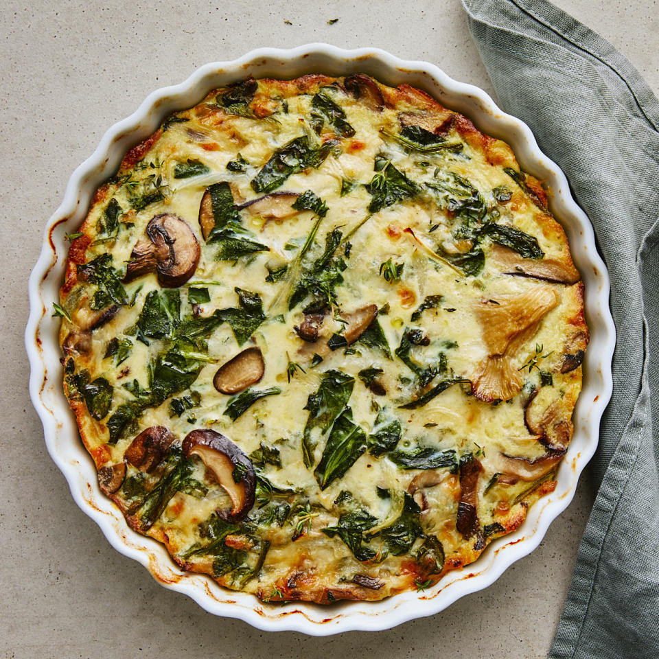 Spinach & Mushroom Quiche