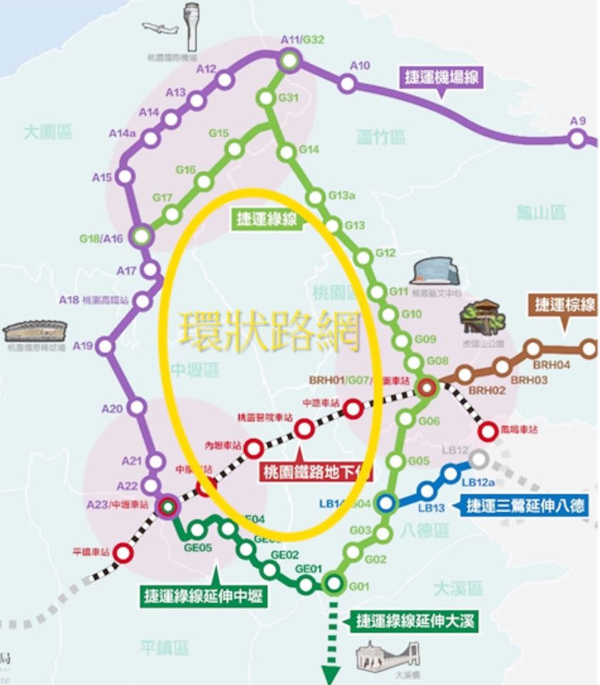 桃園捷運綠線延伸至中壢力拚2031年完工通車。（圖：桃市捷工局提供）