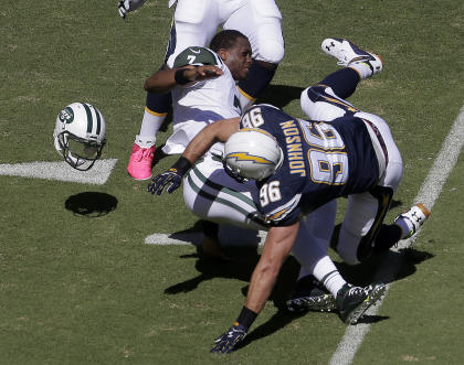 Jarret Johnson had just one sack last season. (AP)