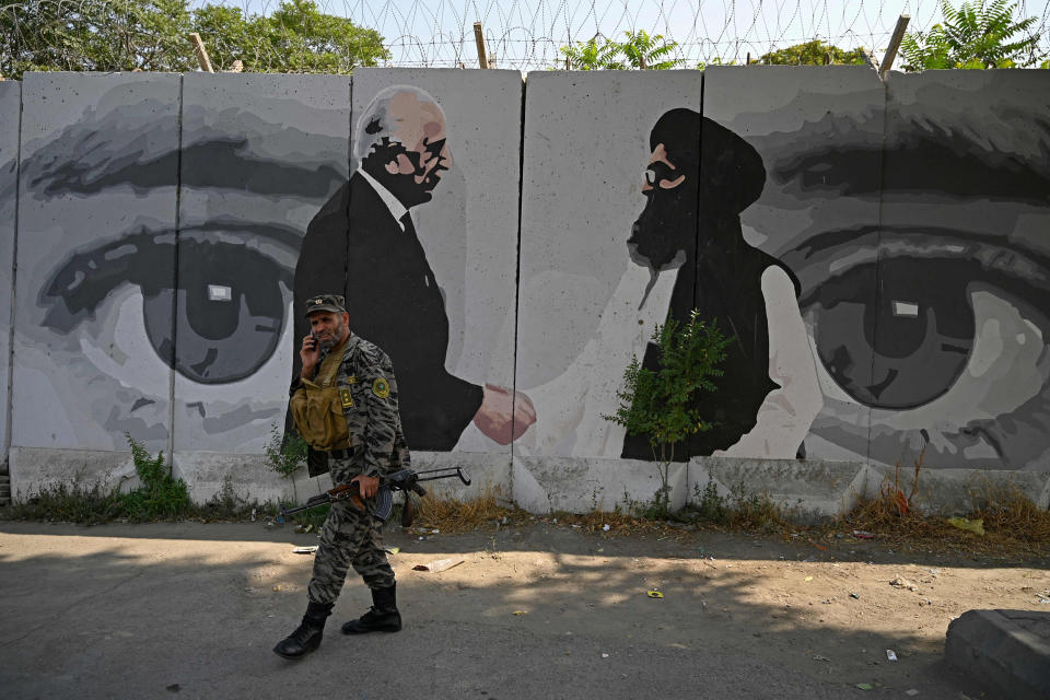 Image: A wall mural in Kabul. (Wakli Kohsar / AFP - Getty Images file)