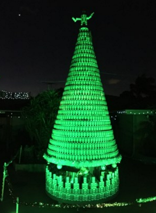 how to make a beer can christmas tree