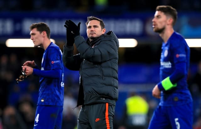 Frank Lampard is in his first season as Chelsea manager (Mike Egerton/PA)