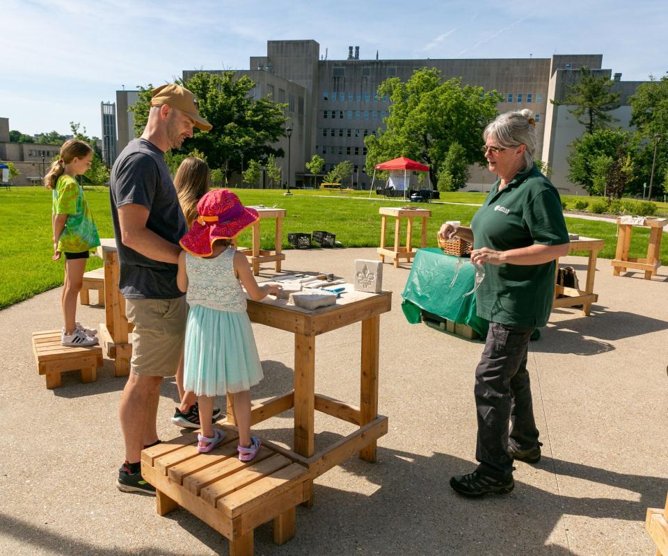 Artisan Experience will offer limestone carving and many other artists and educators will have activities relating to geology and the outdoors at the 2023 Limestone Fest on Father's Day weekend. 