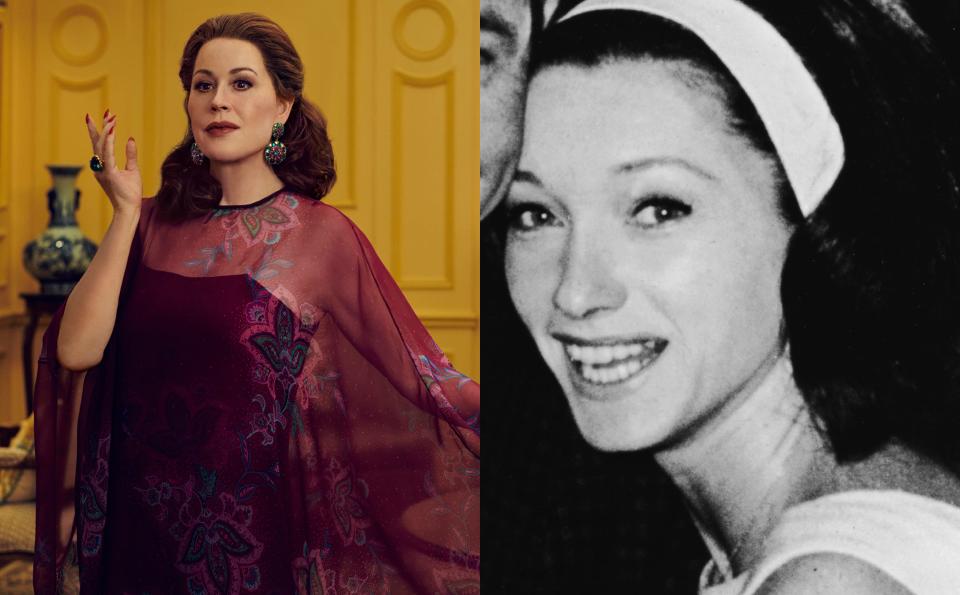 Joanne Carson (R) in the mid-60s. Molly Ringwald as Joanne Carson (L) in FX's upcoming limited series 'Feud: Capote vs. The Swans'.