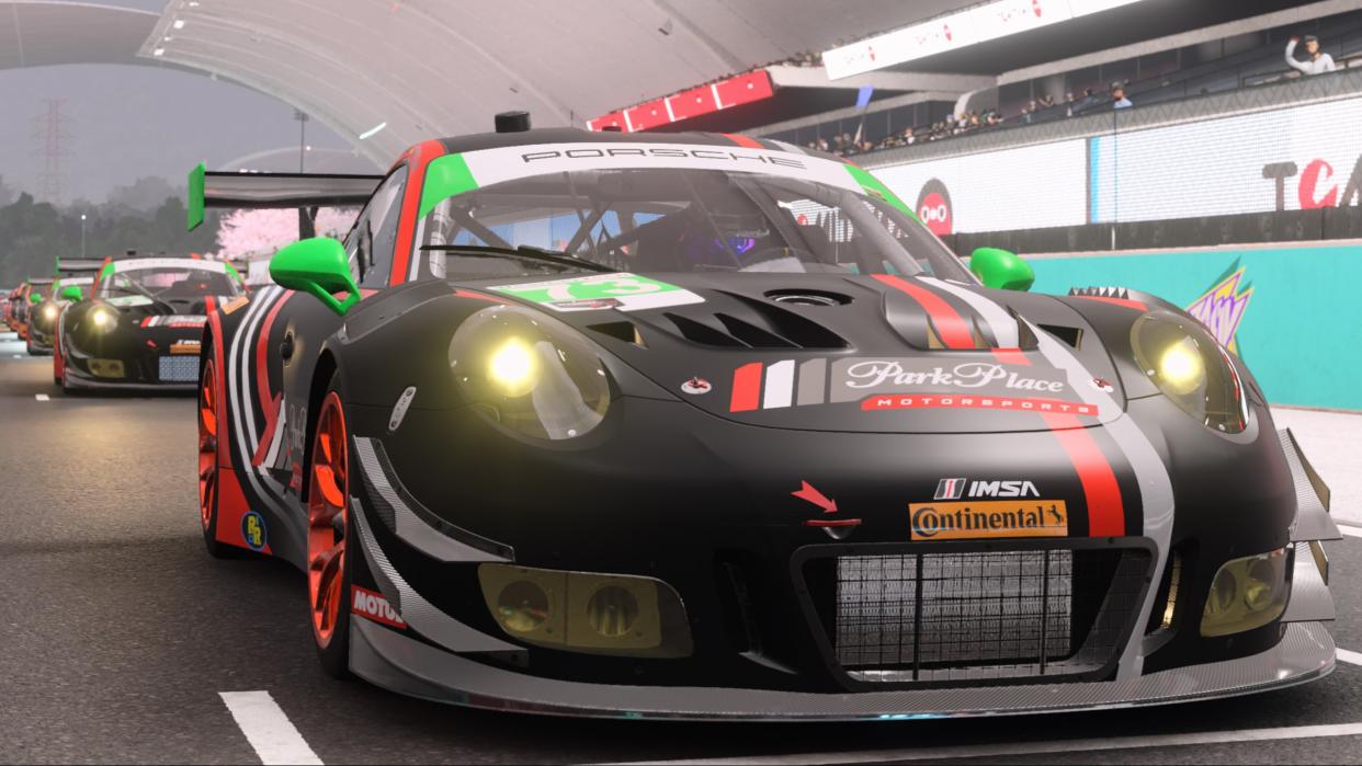  Forza Motorsport Porsche close-up. 