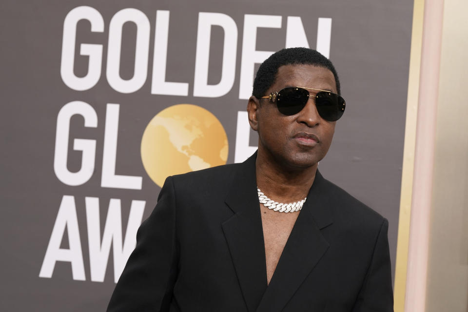 Babyface arrives at the 80th annual Golden Globe Awards at the Beverly Hilton Hotel on Tuesday, Jan. 10, 2023, in Beverly Hills, Calif. (Photo by Jordan Strauss/Invision/AP)