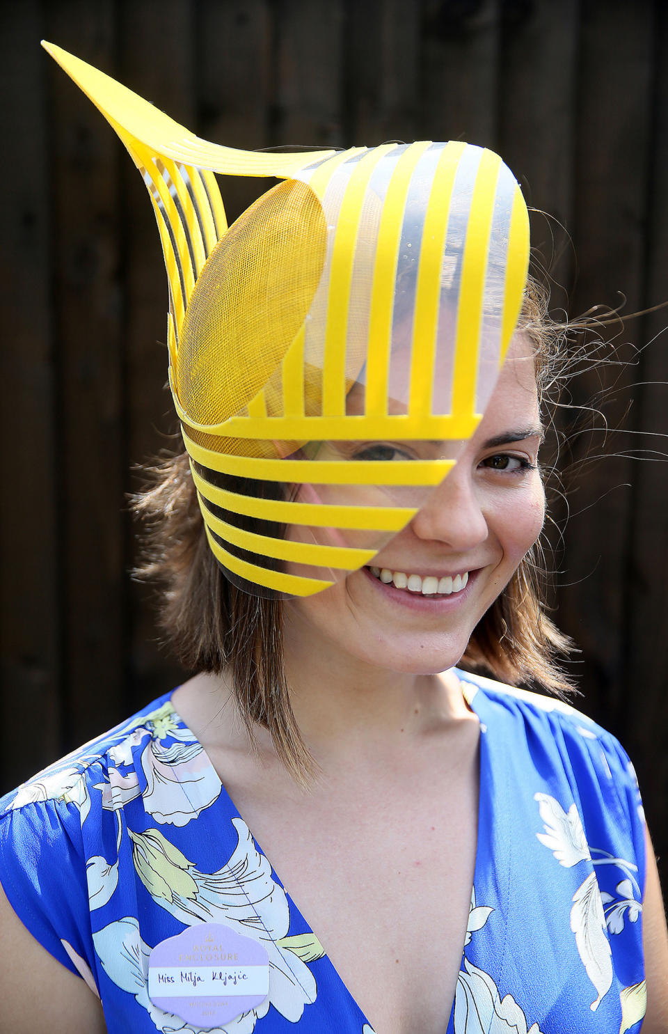 <p>Milja Kljajic arriving during day two of Royal Ascot at Ascot Racecourse. (Brian Lawless/PA Images via Getty Images) </p>