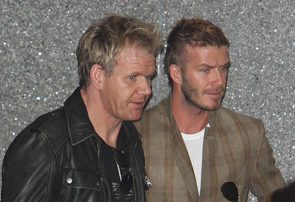 David Beckham And Gordon Ramsay Spotted At Their New Restaurant With Victoria 